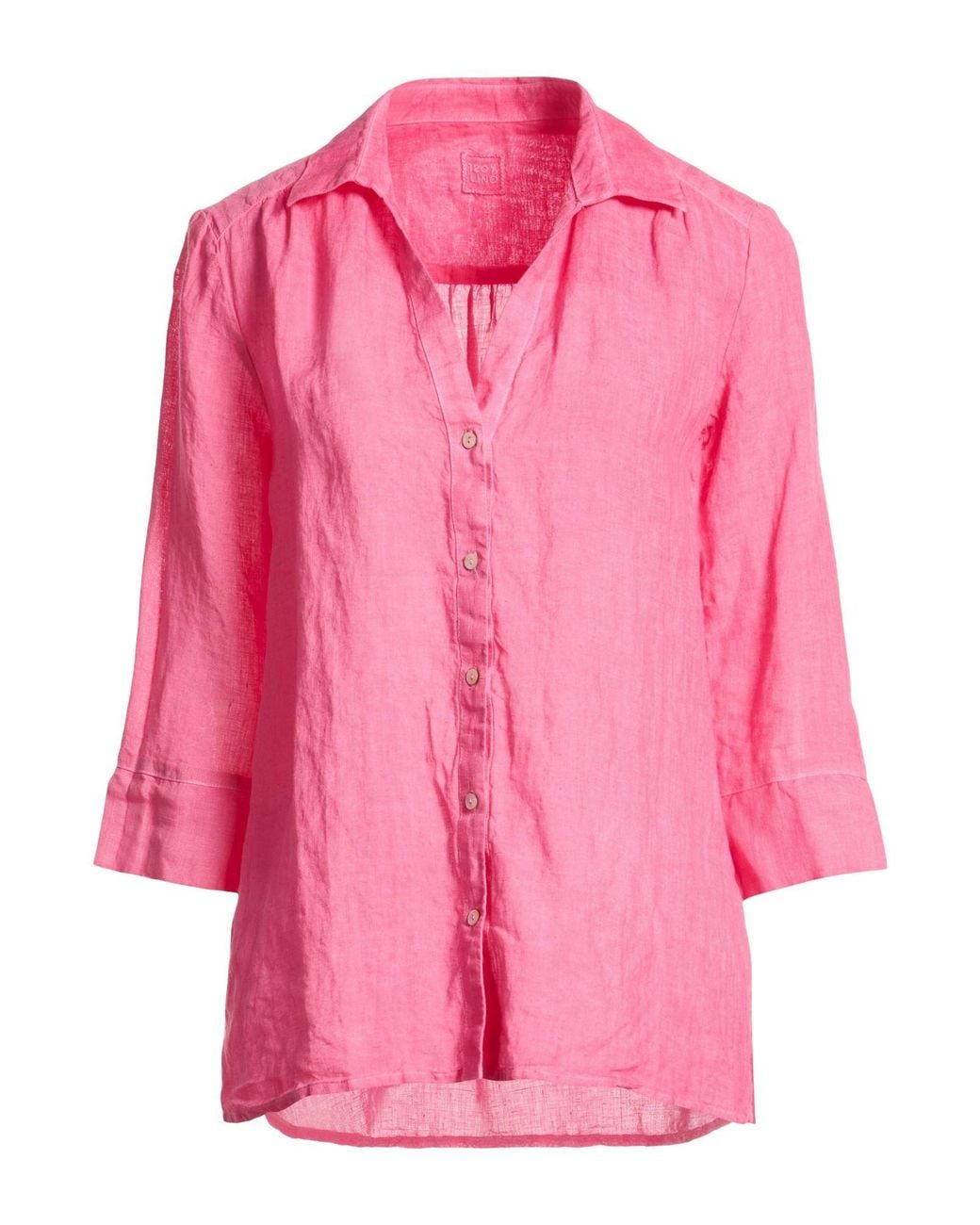120% Lino Pink Shirts