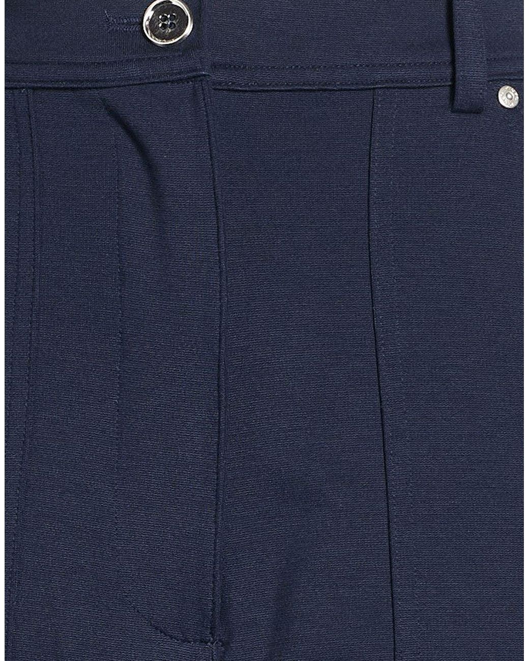 Pinko Blue Pants Viscose, Nylon, Elastane
