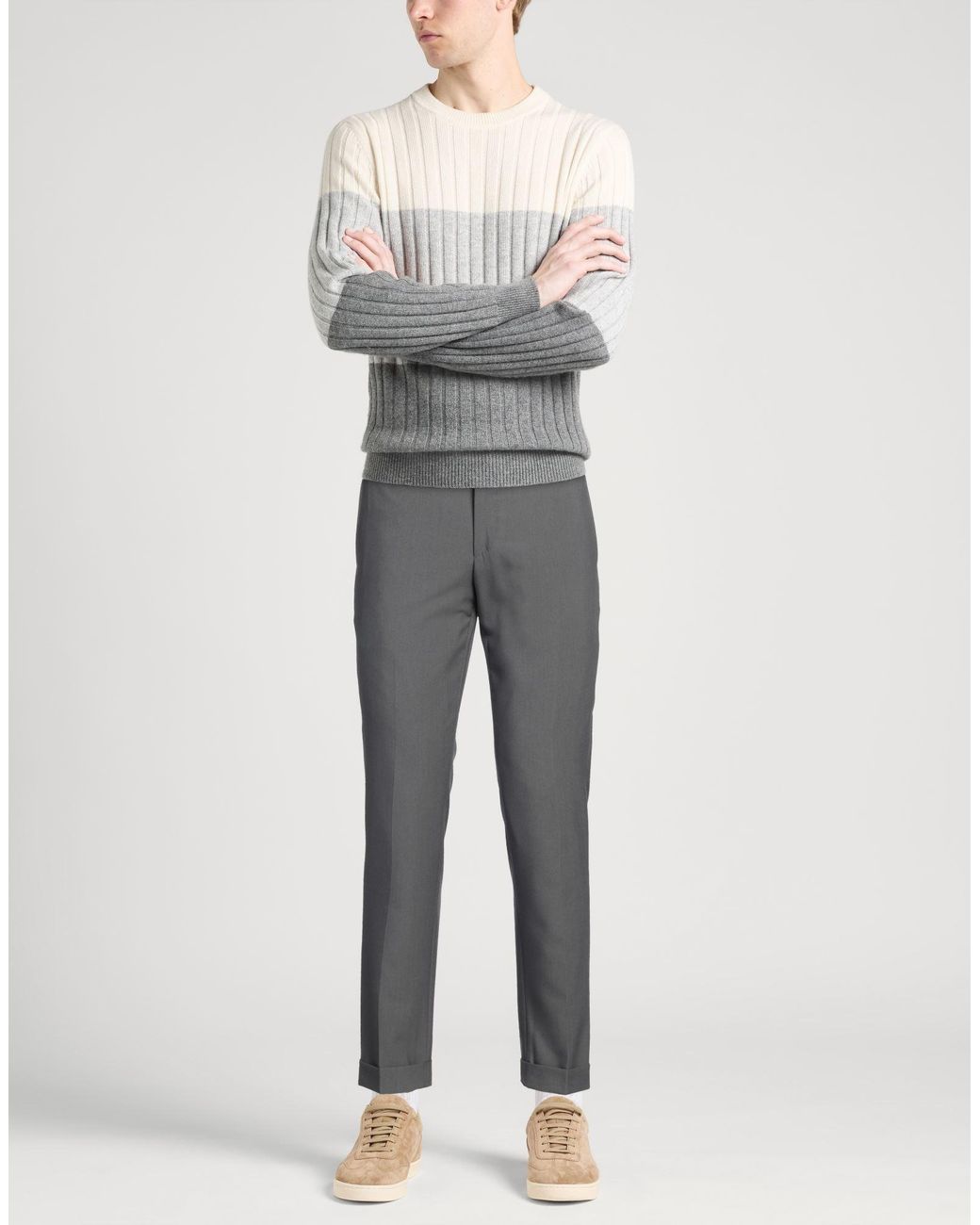 Barba Napoli Gray Trouser for men