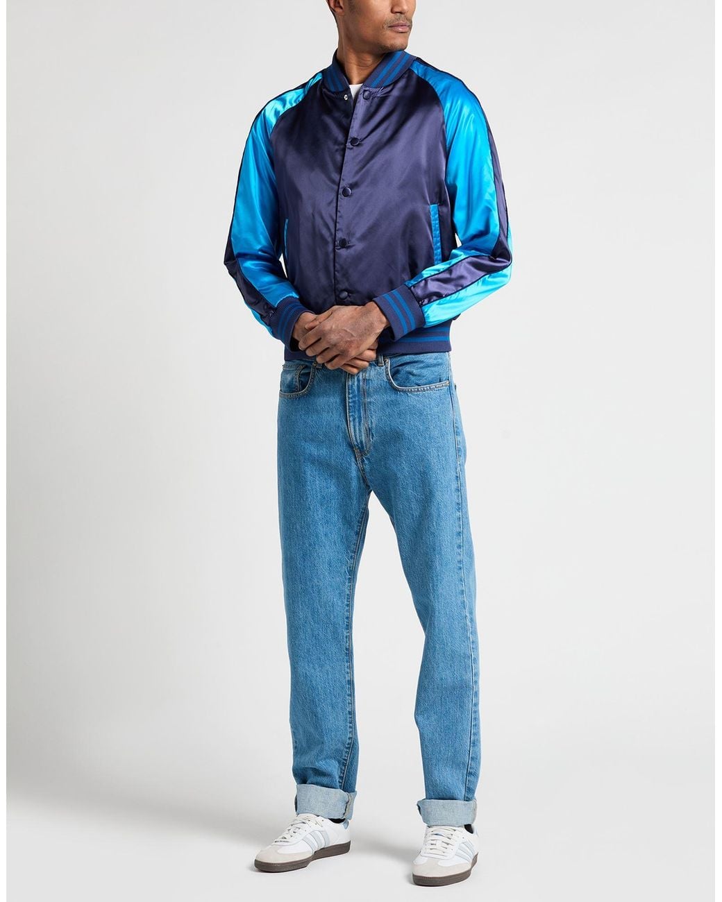 PT Torino Blue Jacket Polyamide for men