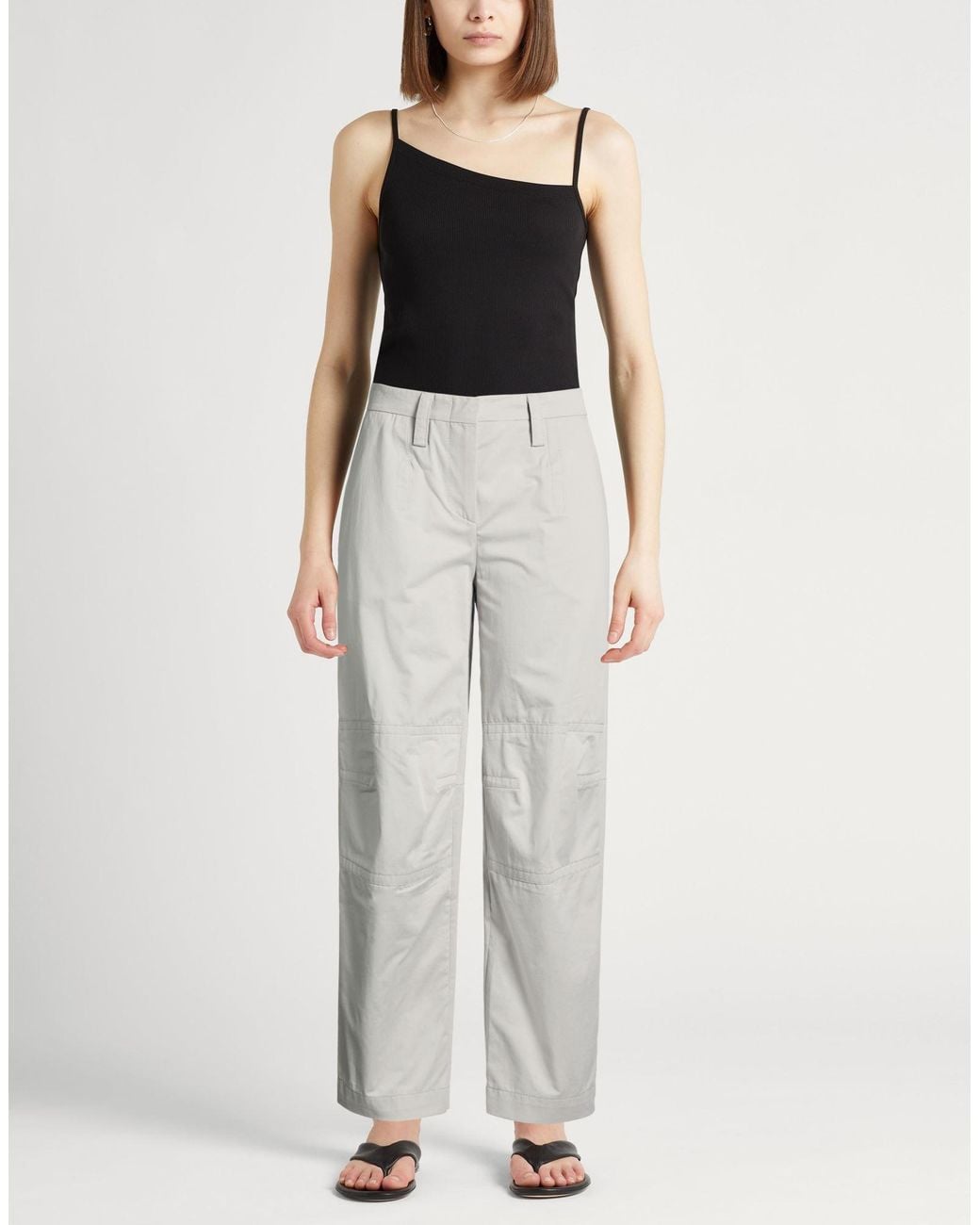 Semicouture Gray Pants Cotton
