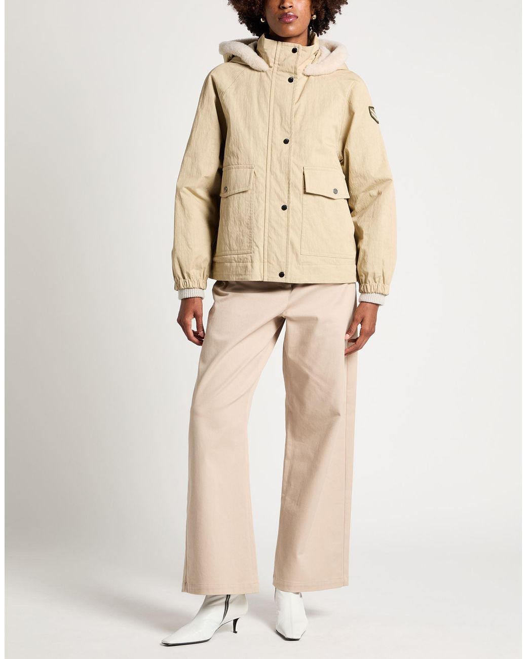 Peserico Natural Jacket Cotton, Polyamide, Virgin Wool, Silk