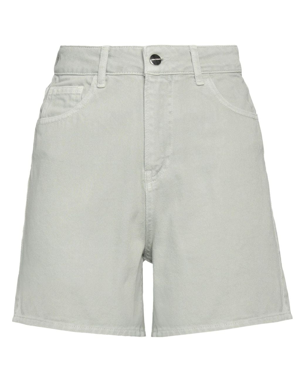 hinnominate Gray Denim Shorts Cotton
