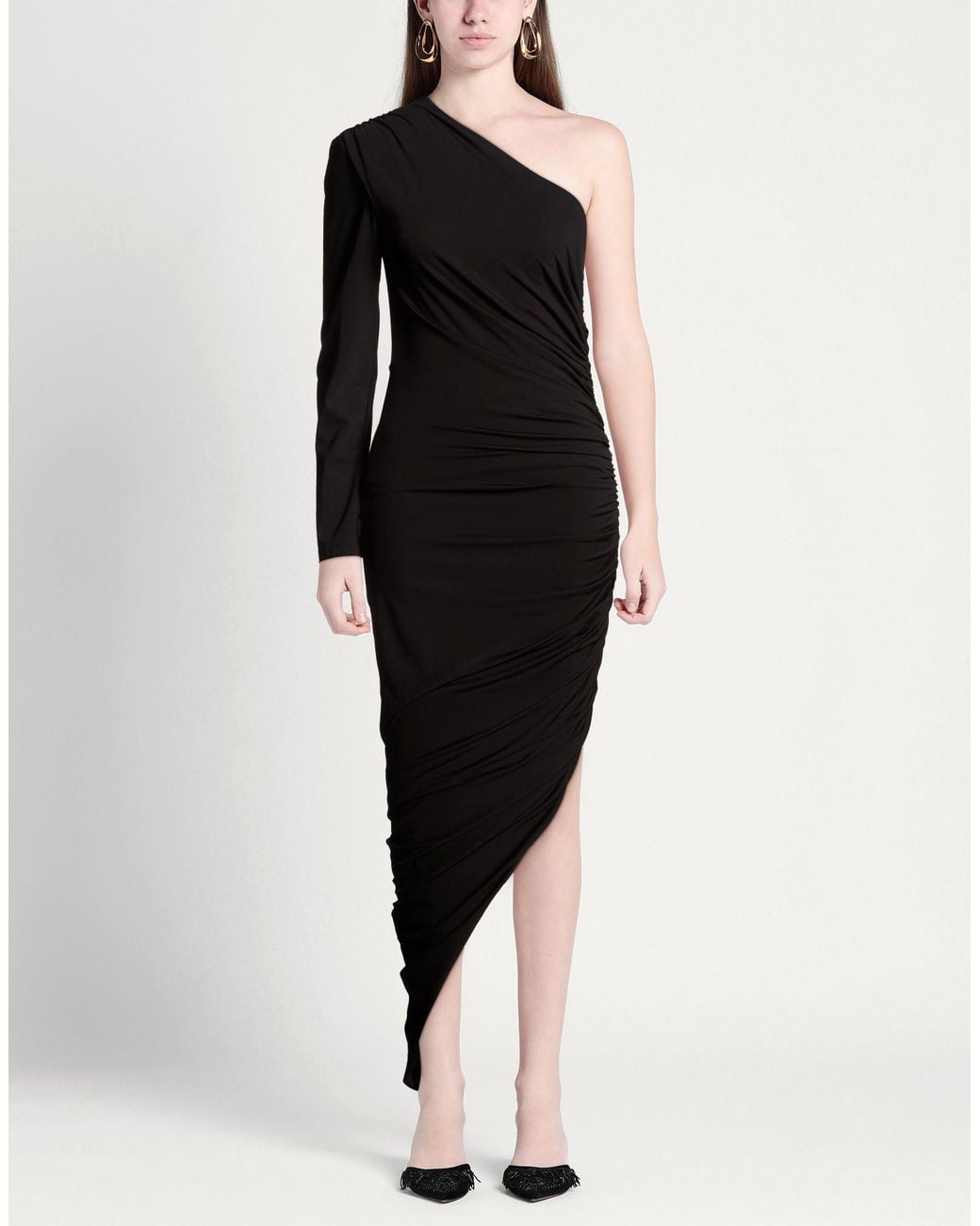 ACTUALEE Black Maxi Dress