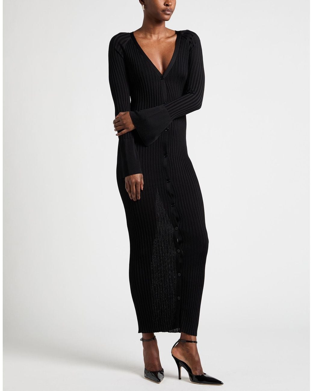 Elisabetta Franchi Black Maxi Dresses