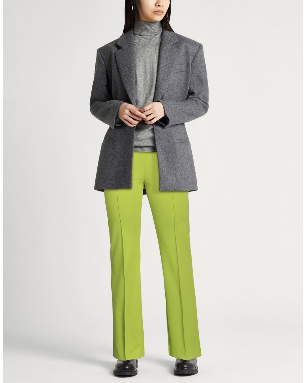 Liu Jo Green Pants Polyester, Elastane