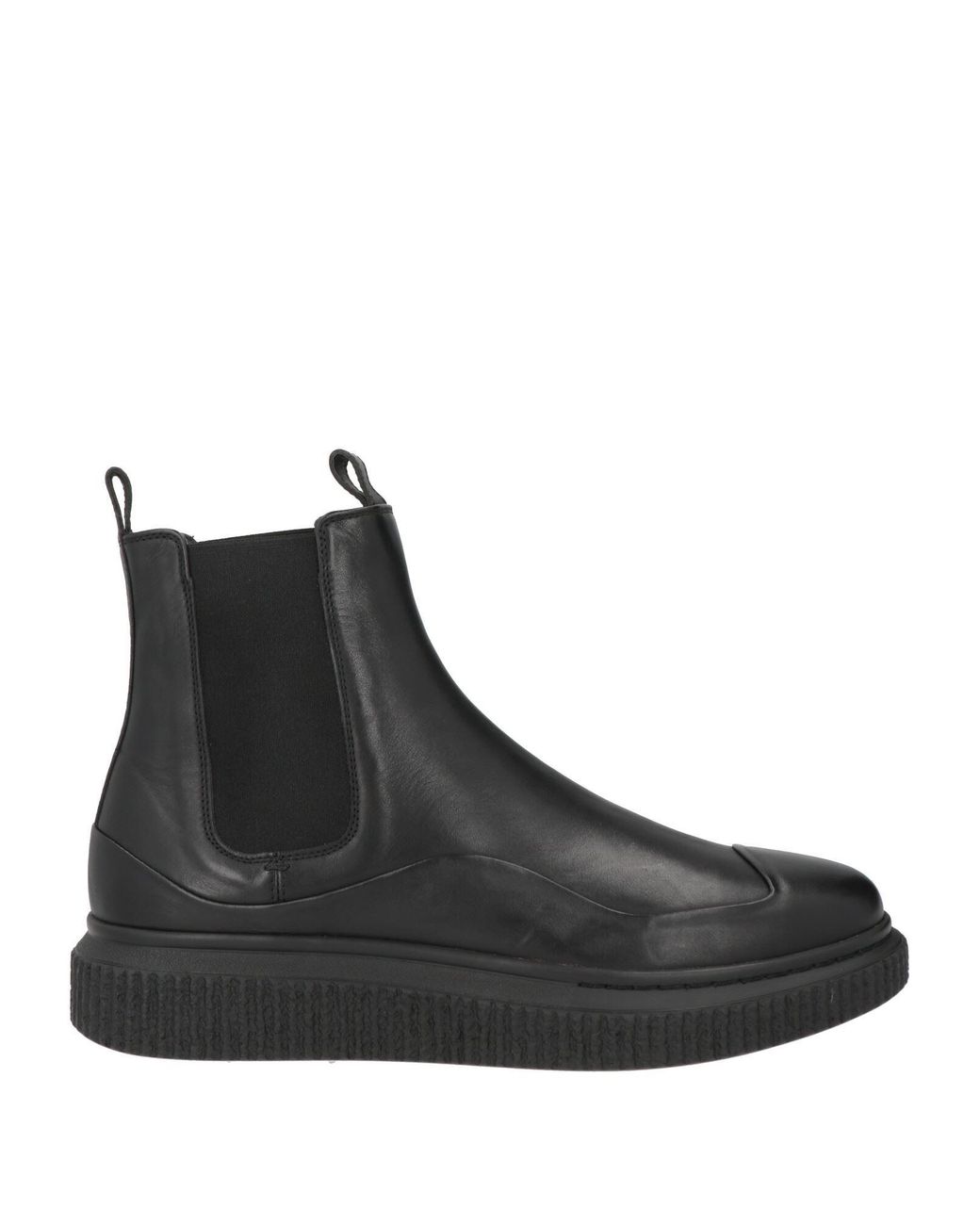 Officine Creative Black Ankle Boots Leather for men