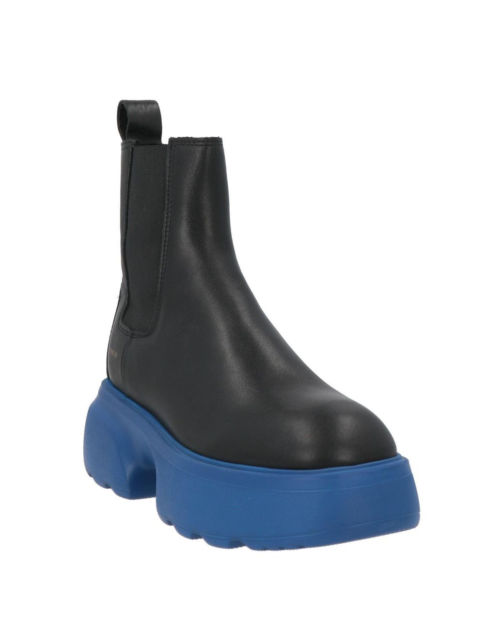 Copenhagen Shoes Blue Ankle Boots Calfskin