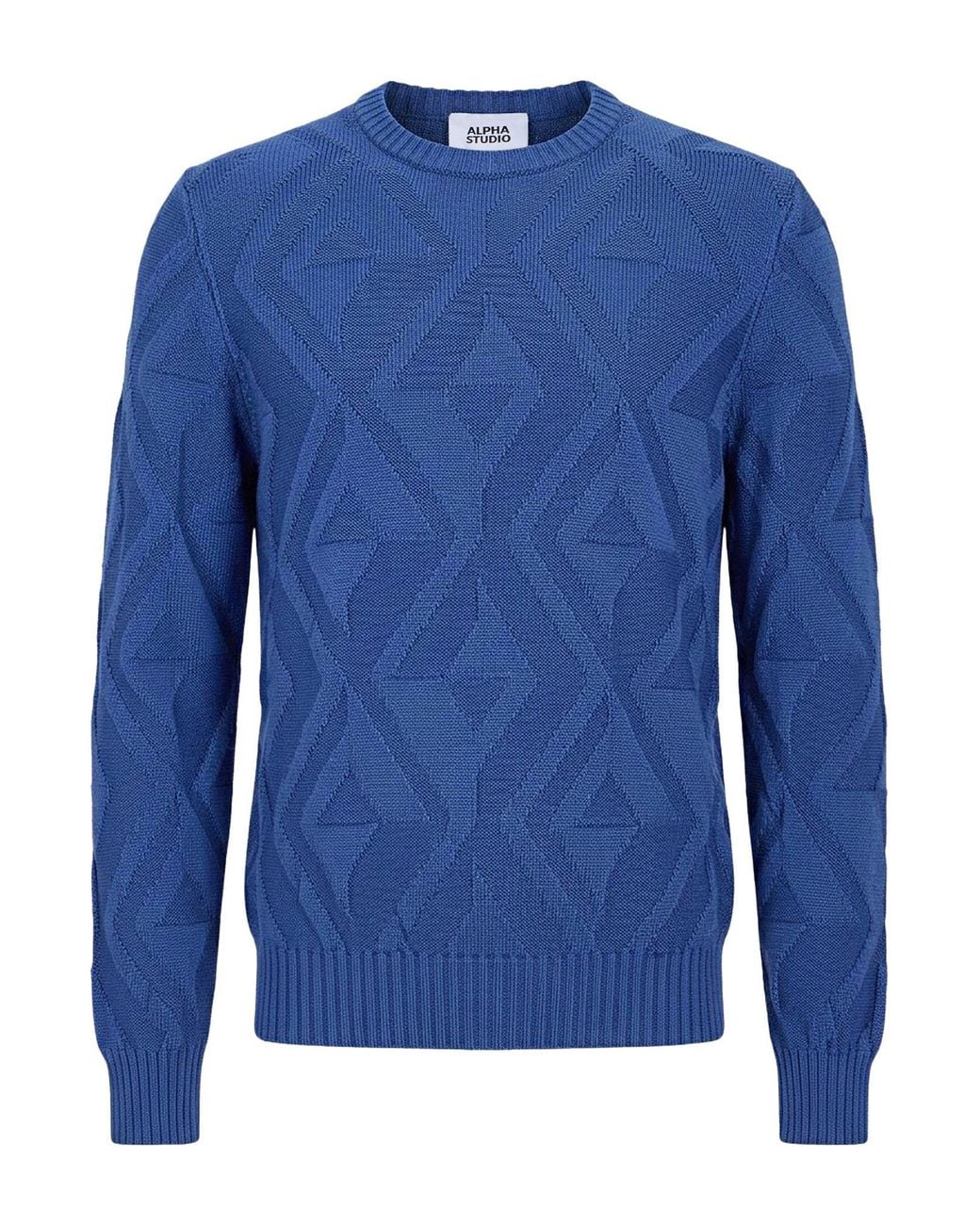 Pullover Alpha Studio de hombre de color Blue