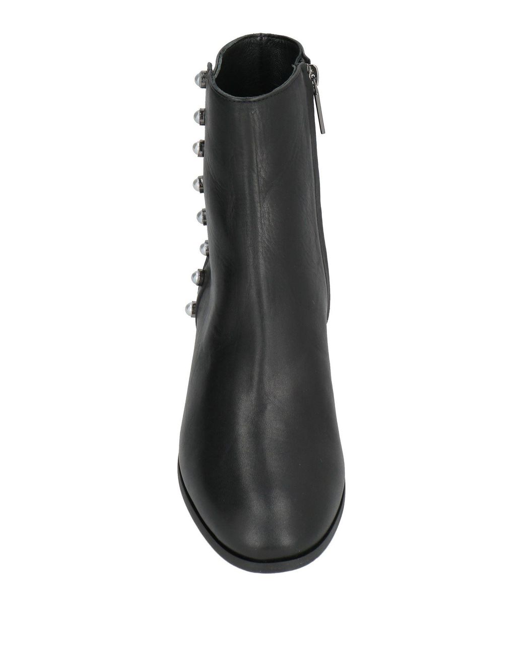 Pollini Black Ankle Boots Leather