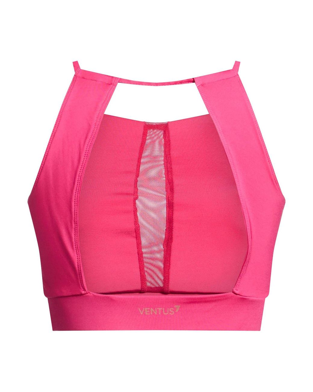 EA7 Pink Fuchsia Top Polyester, Elastane, Polyamide