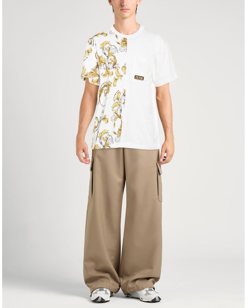 Versace Jeans Couture White T-Shirt Cotton for men