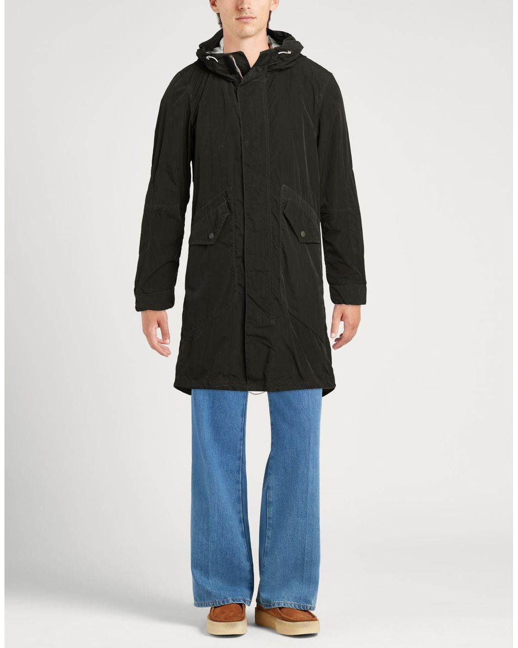 Spiewak Black Overcoat & Trench Coat for men