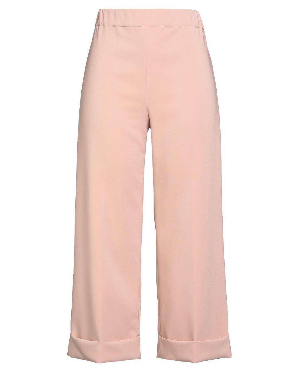 D.exterior Pink Chocolate Pants Polyester, Elastane