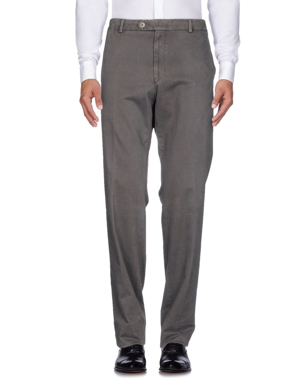 Bugatti Cotton Casual Pants in Lead (Gray) for Men - Lyst