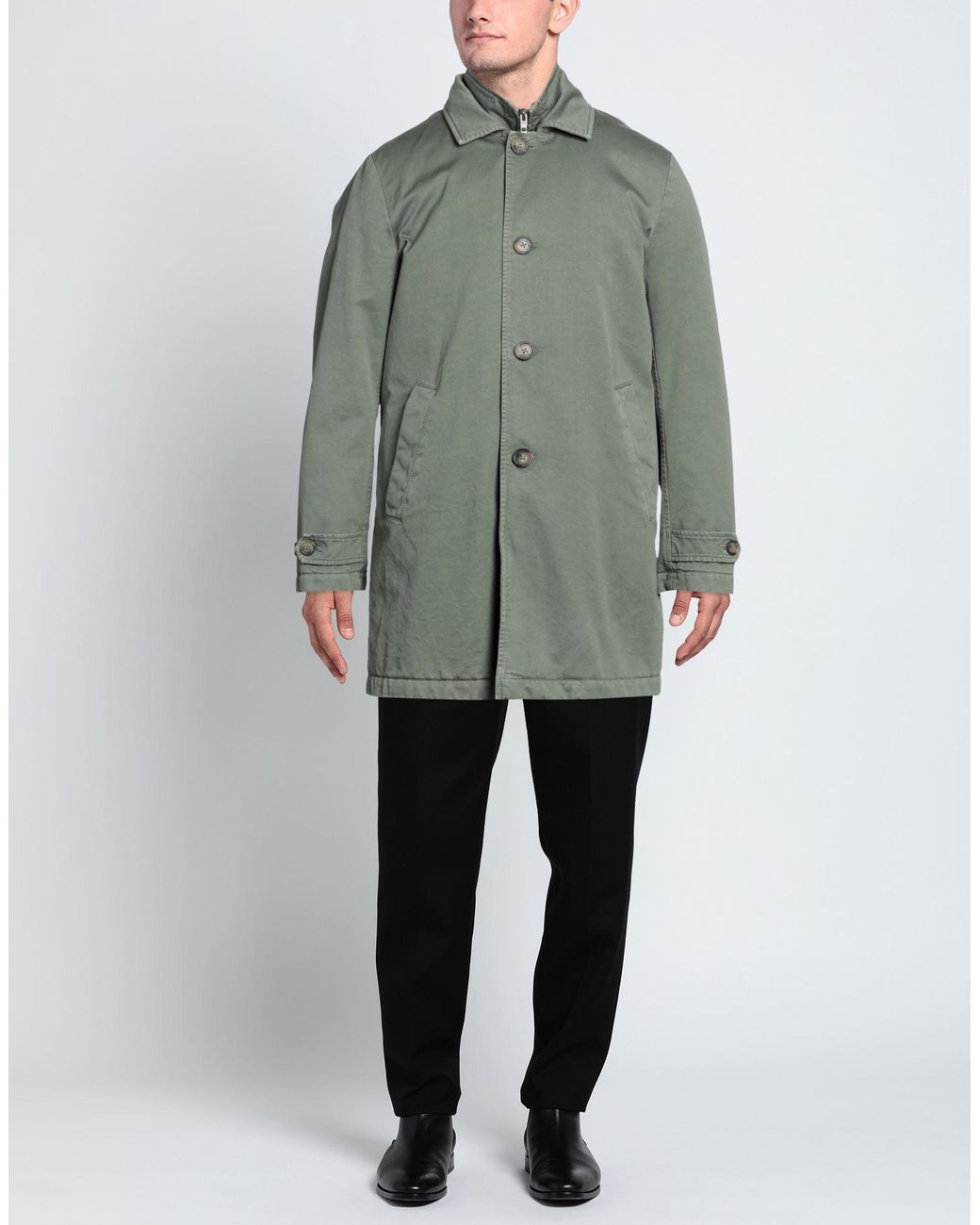 Fay Green Overcoat for men