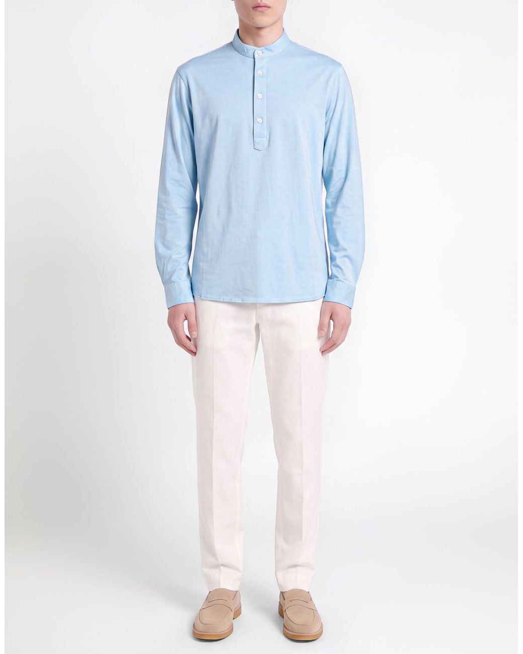 FILIPPO DE LAURENTIIS Blue T-Shirt Cotton for men