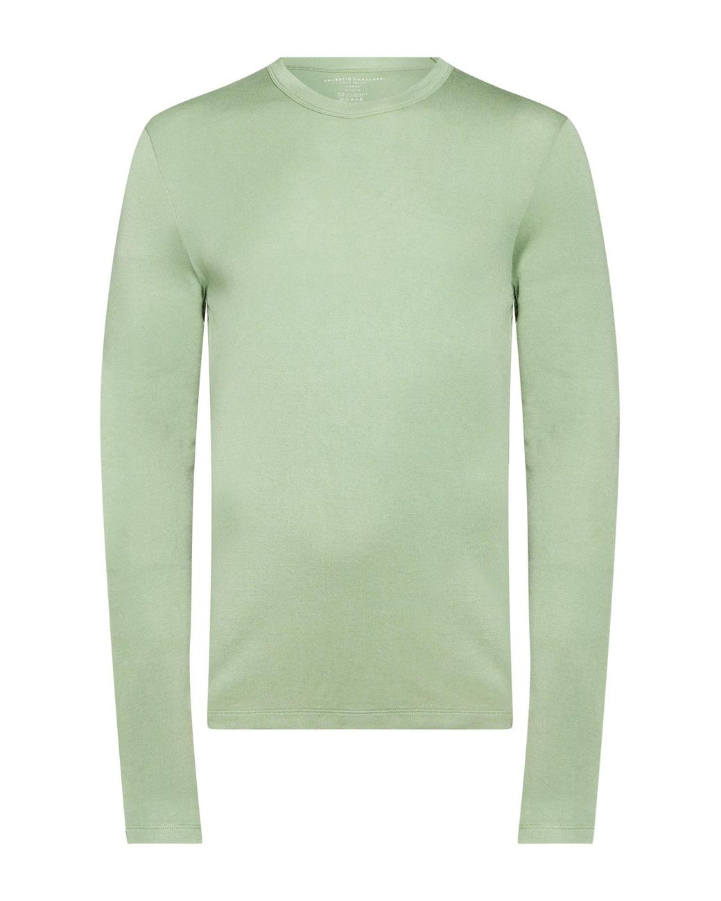 Majestic Filatures Green T-Shirt Micro Modal, Cashmere for men