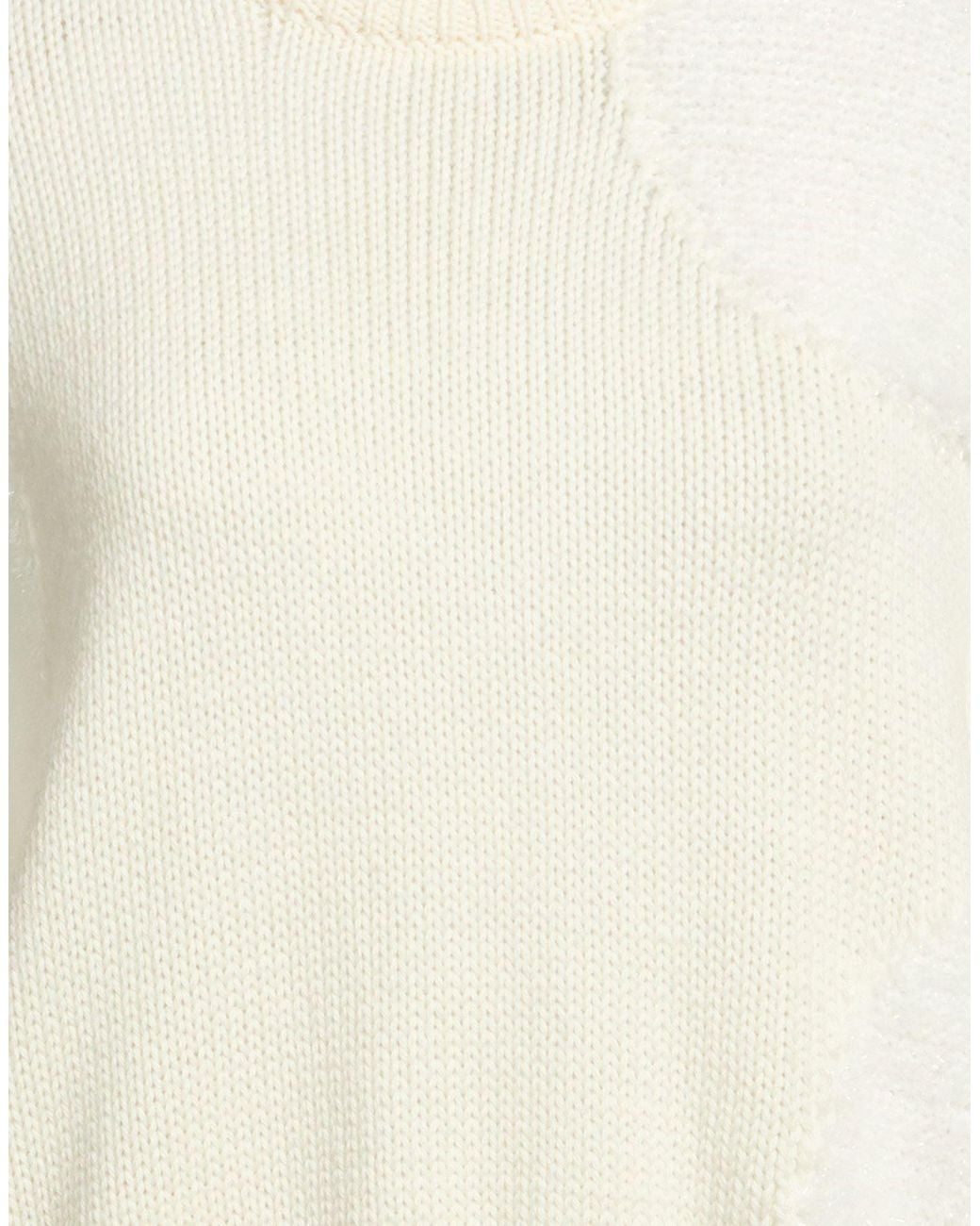 MAX&Co. Natural Ivory Sweater Virgin Wool, Polyester