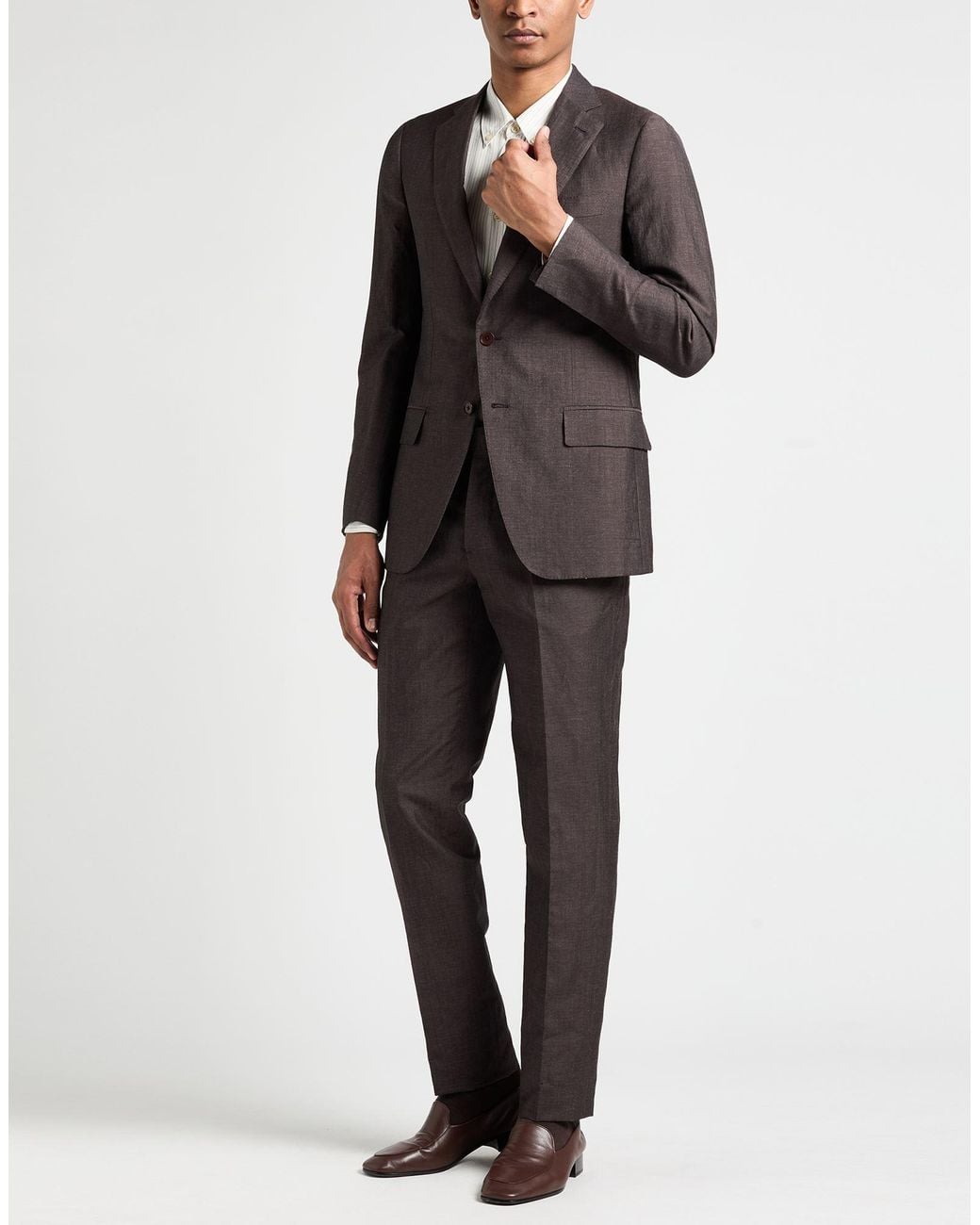 Traje Isaia de hombre de color Black