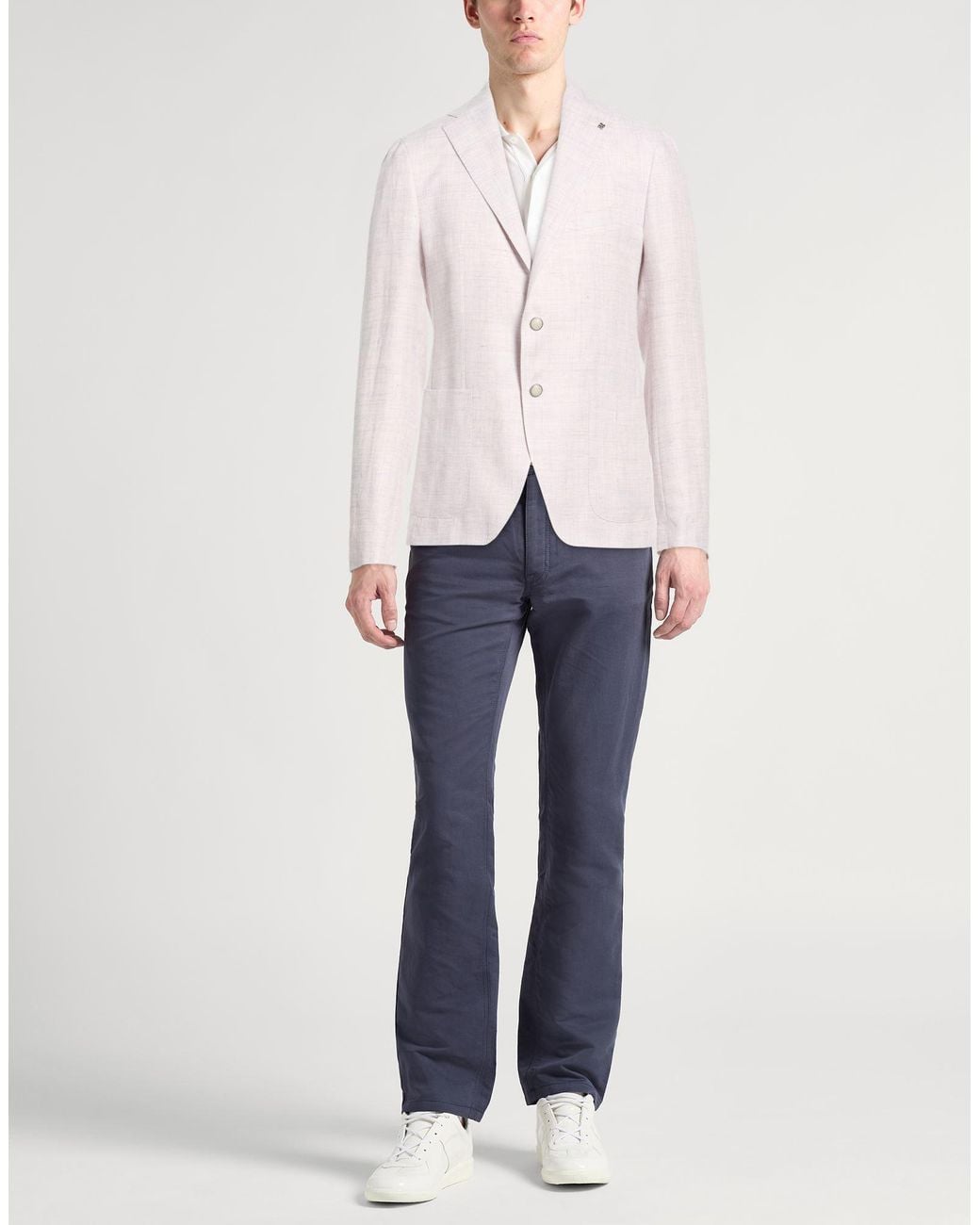 Tagliatore Pink Blazer Linen, Virgin Wool for men