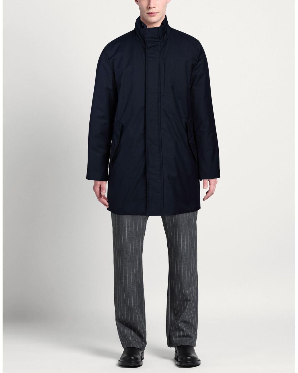 ADHOCONCEPT Blue Coats for men