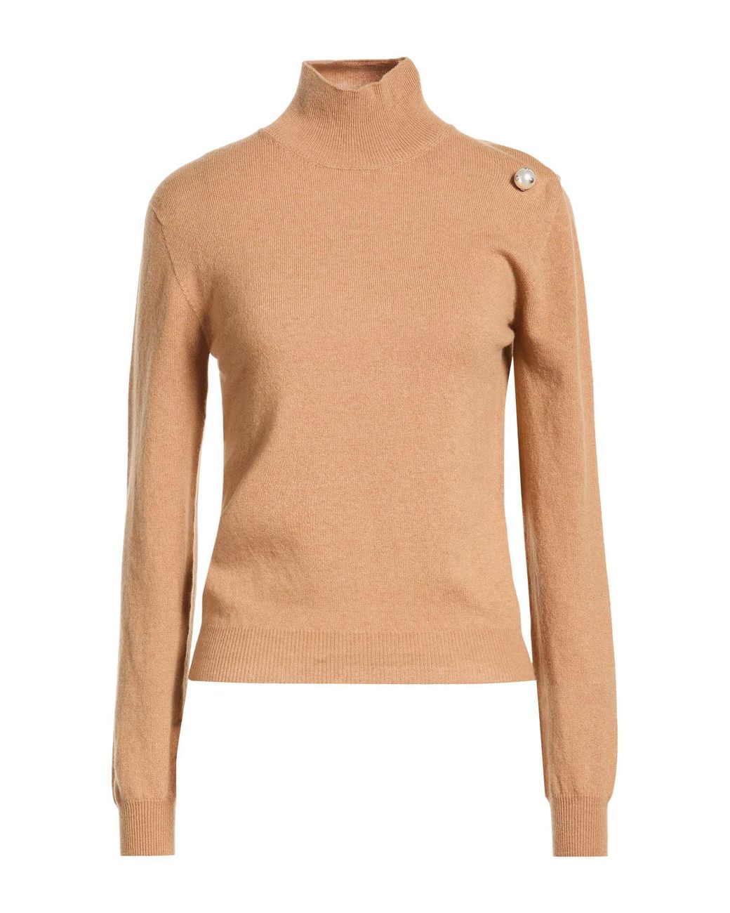Alberta Ferretti Blue Camel Turtleneck Cashmere