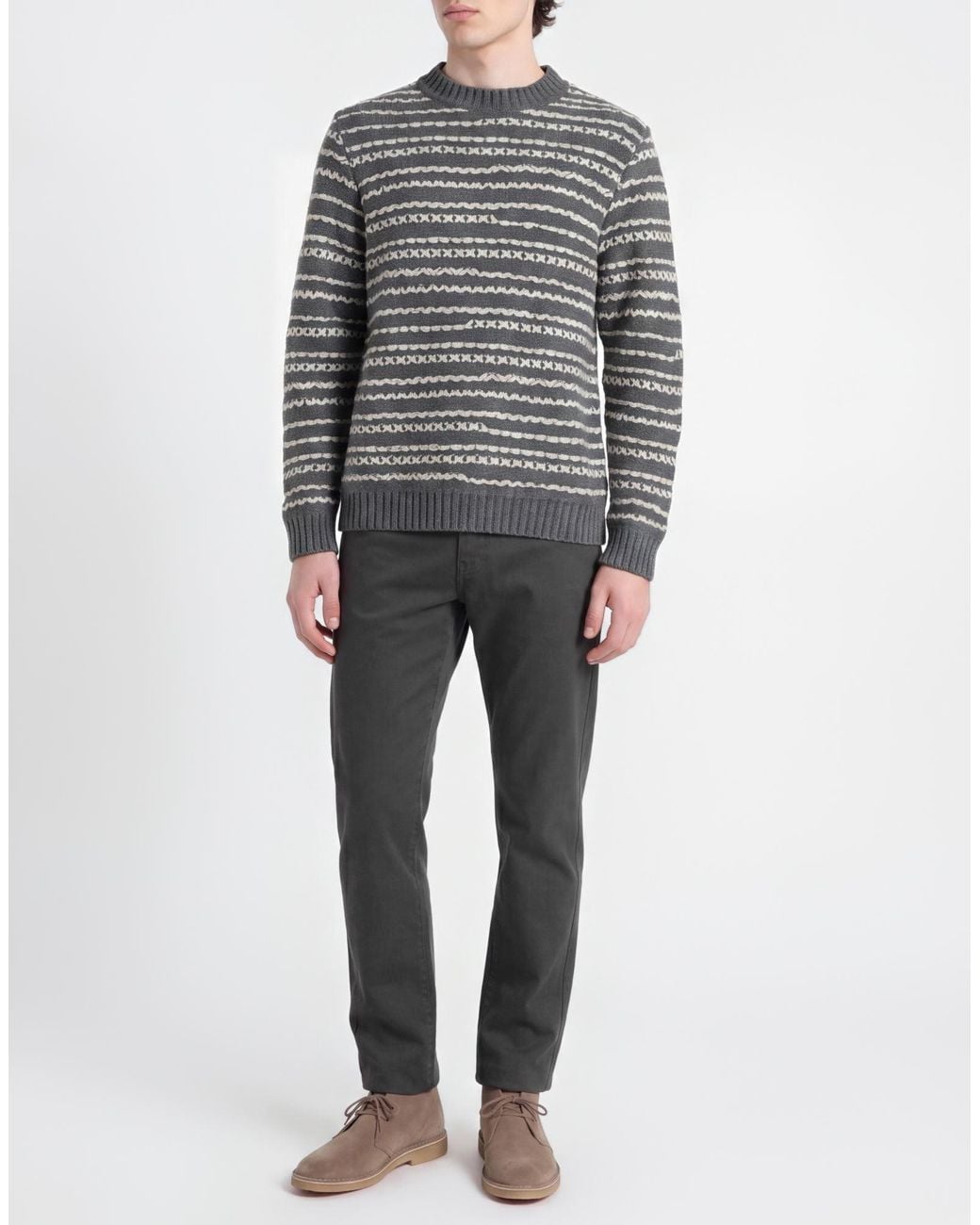Daniele Fiesoli Gray Jumper for men