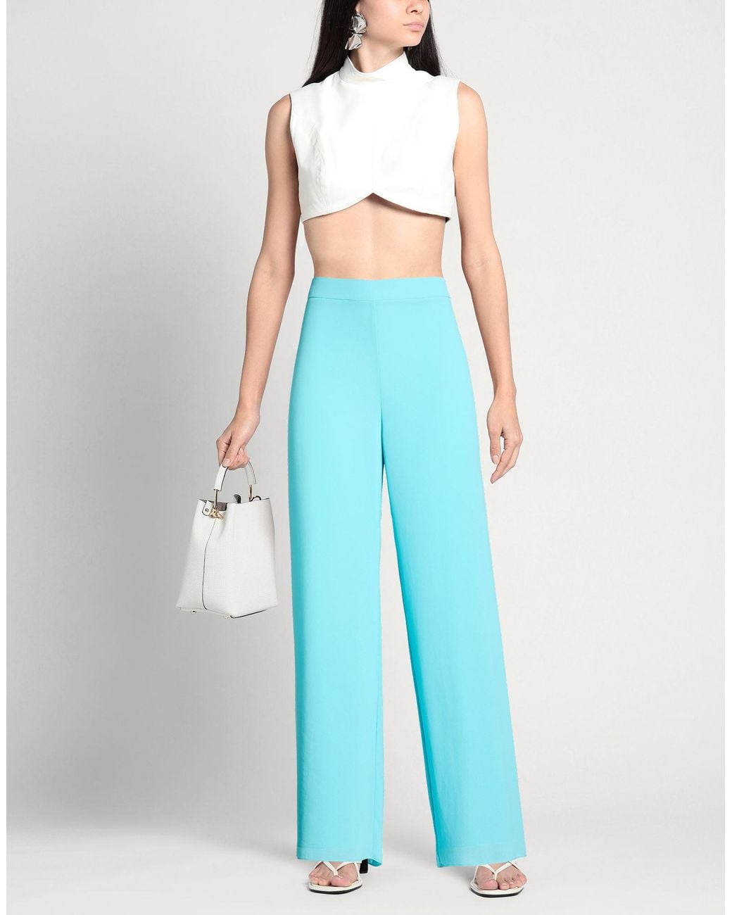 Camilla Blue Pants Polyester