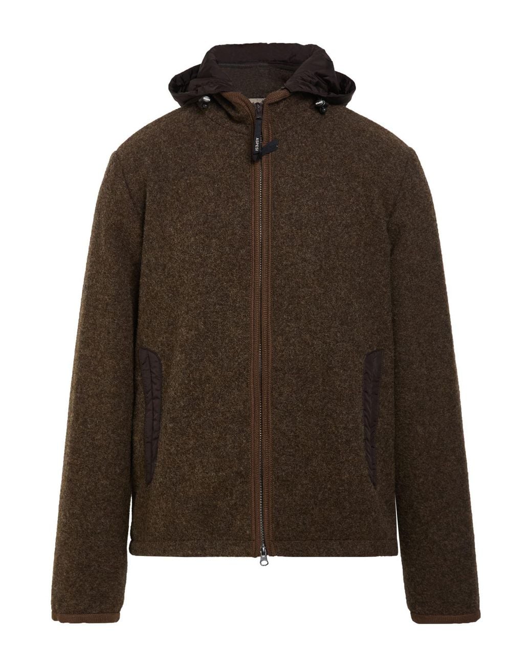 Aspesi Brown Jacket Virgin Wool for men