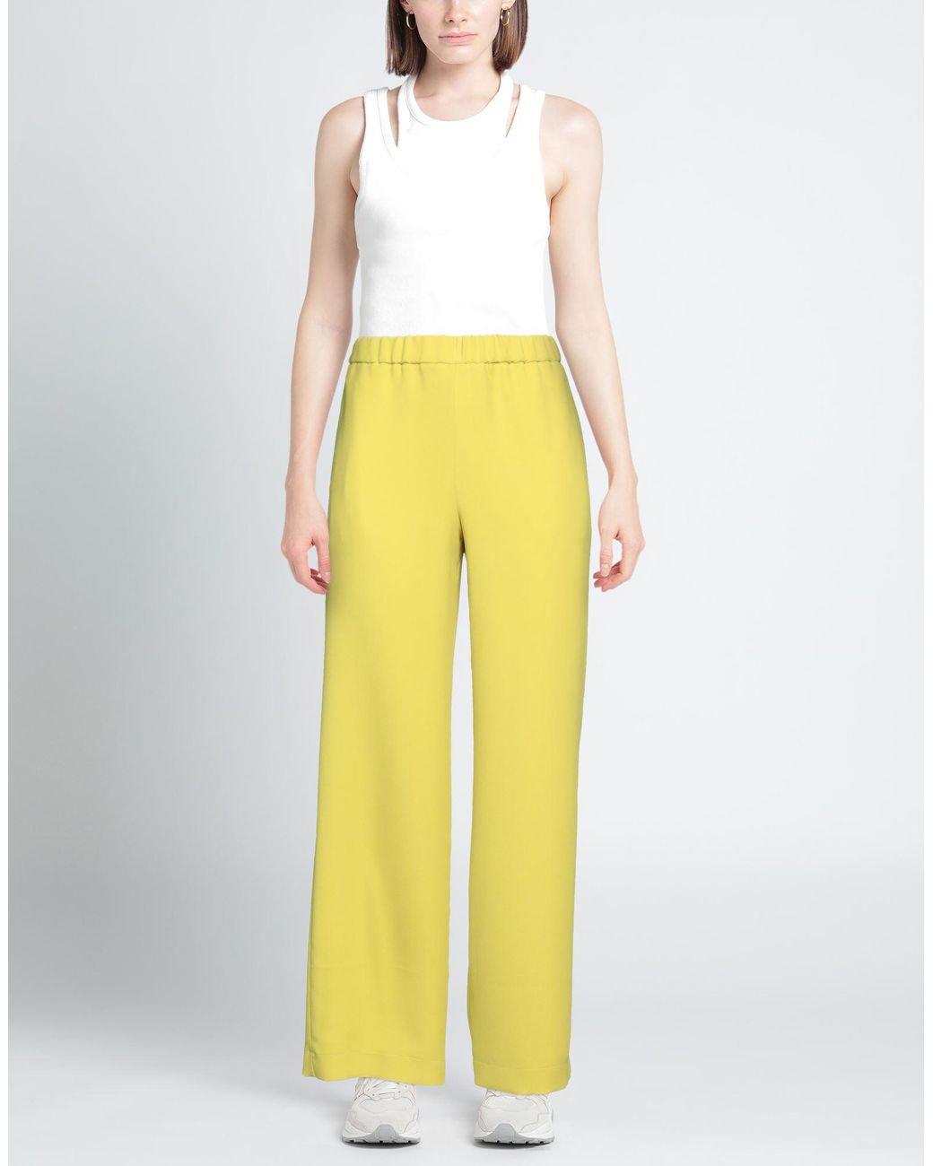 RUE DU BAC Yellow Pants Polyester