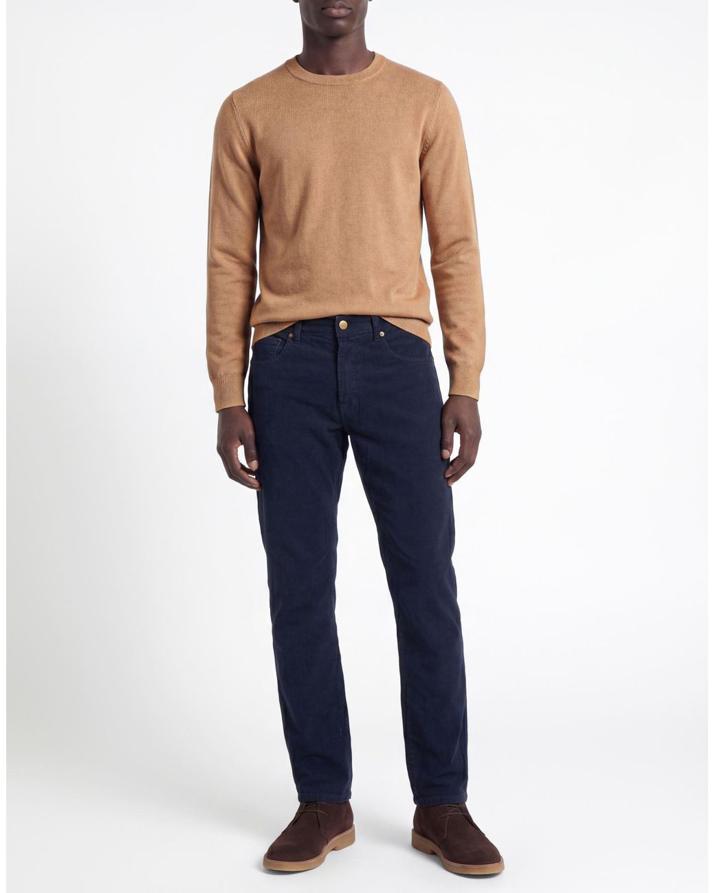 Incotex Blue Pants Cotton, Elastane for men