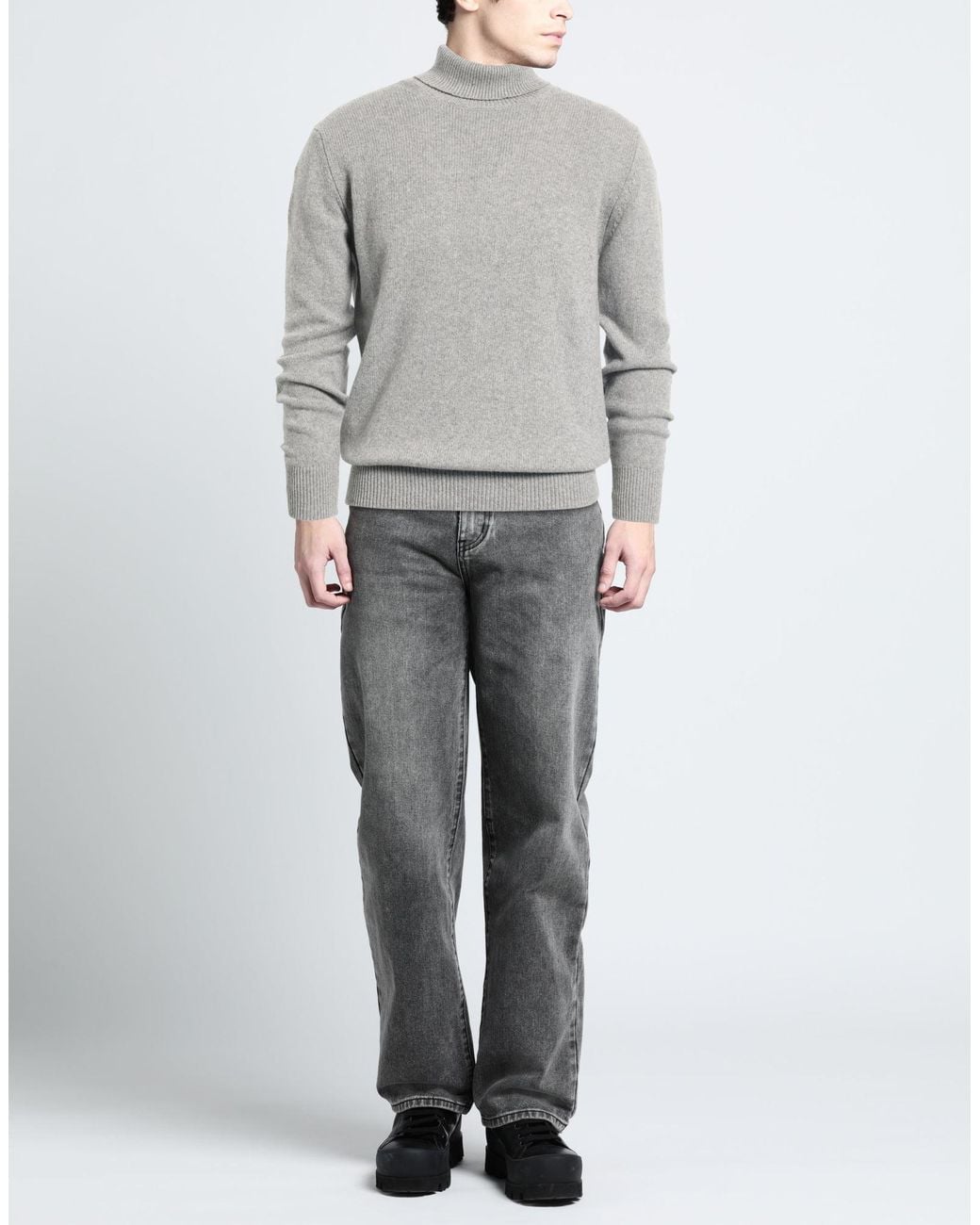 Aragona Gray Turtleneck for men