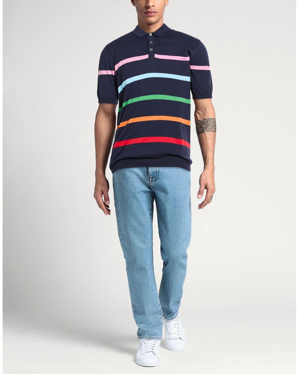 Pullover M.Q.J. de hombre de color Blue