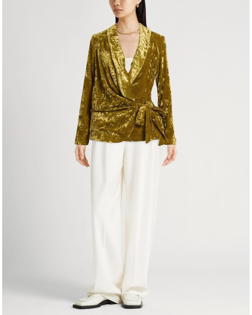 Aniye By Green Khaki Blazer Polyester
