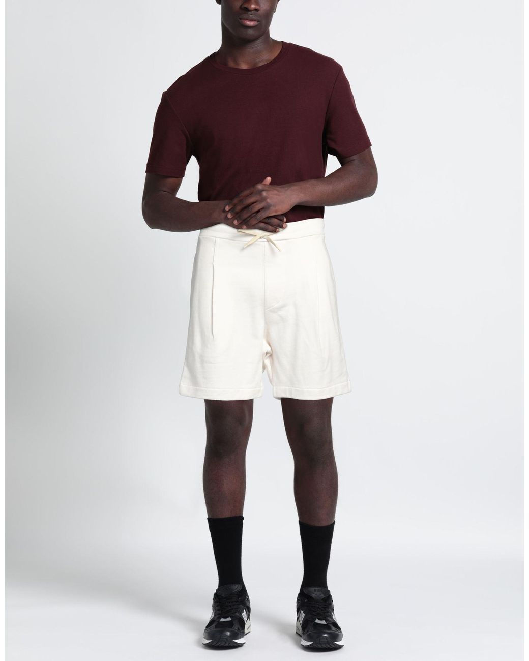 A PAPER KID White Shorts & Bermuda Shorts for men