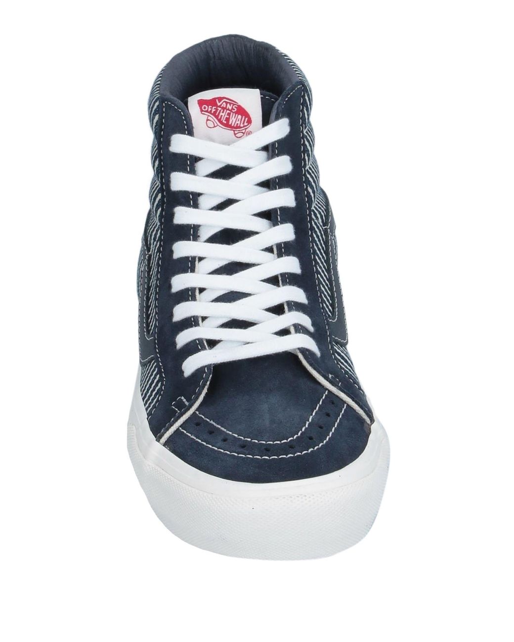 dark blue high top vans
