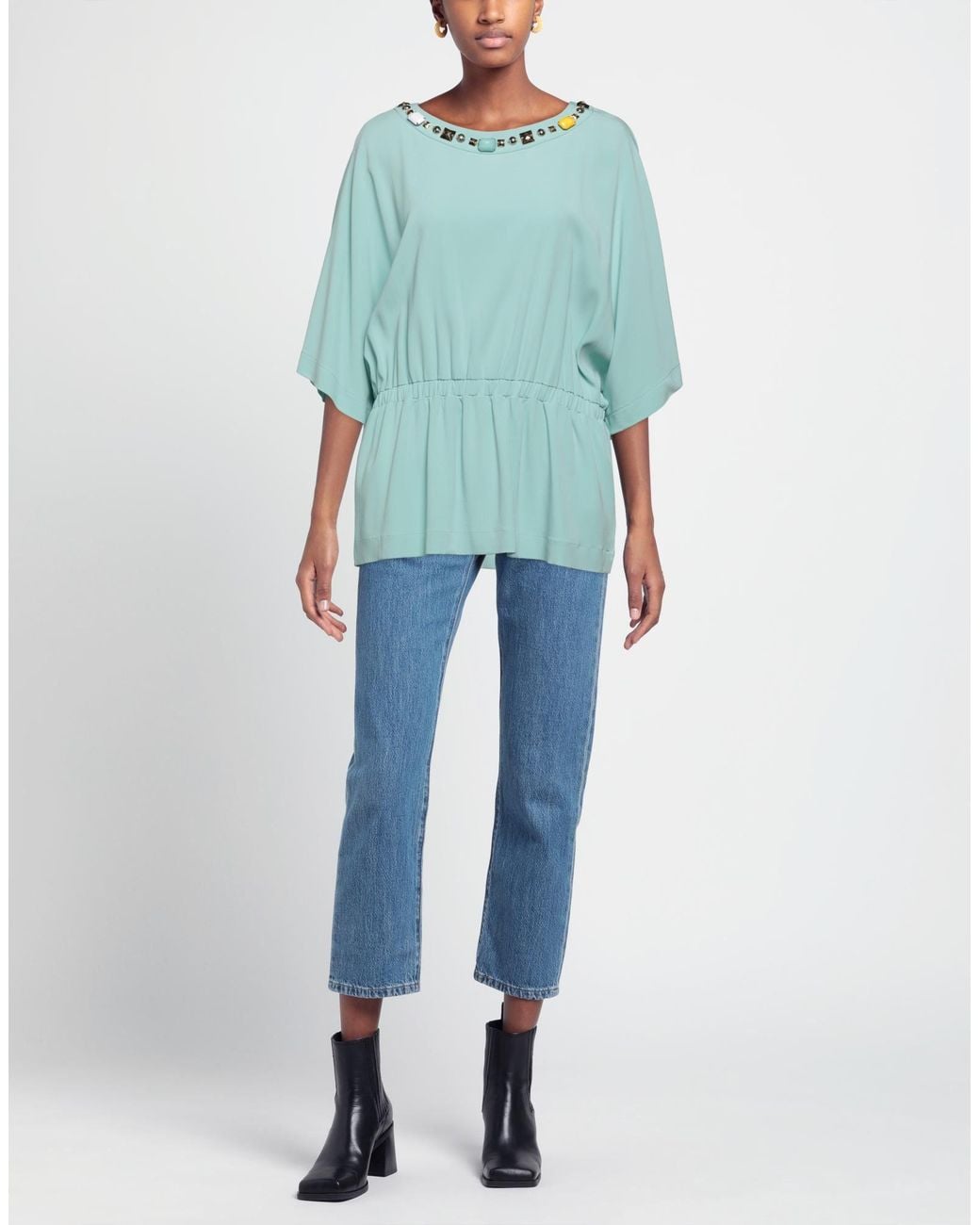 Clips Blue Top