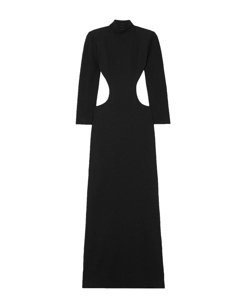Monot Black Maxi Dress Polyester