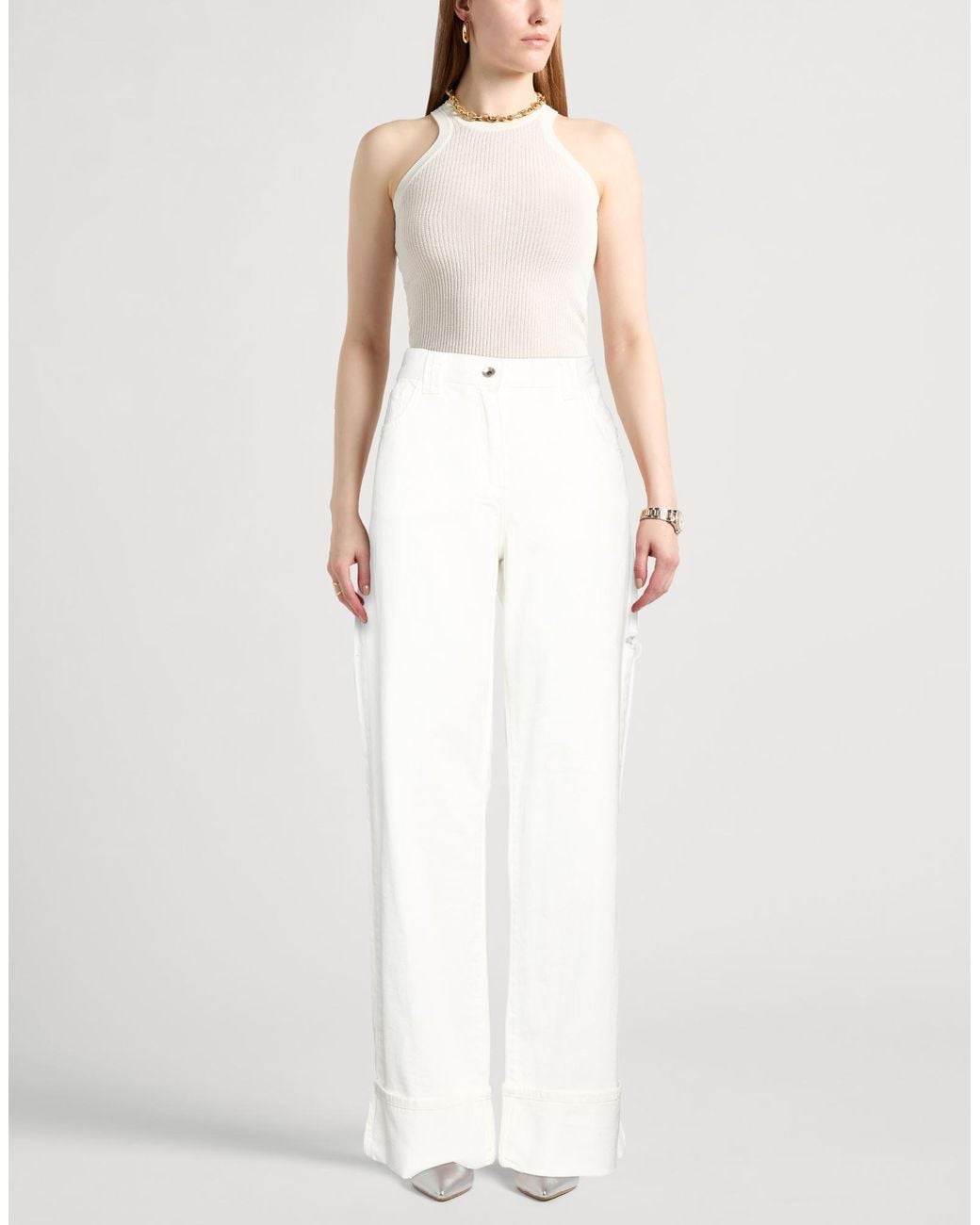 Patrizia Pepe White Jeans