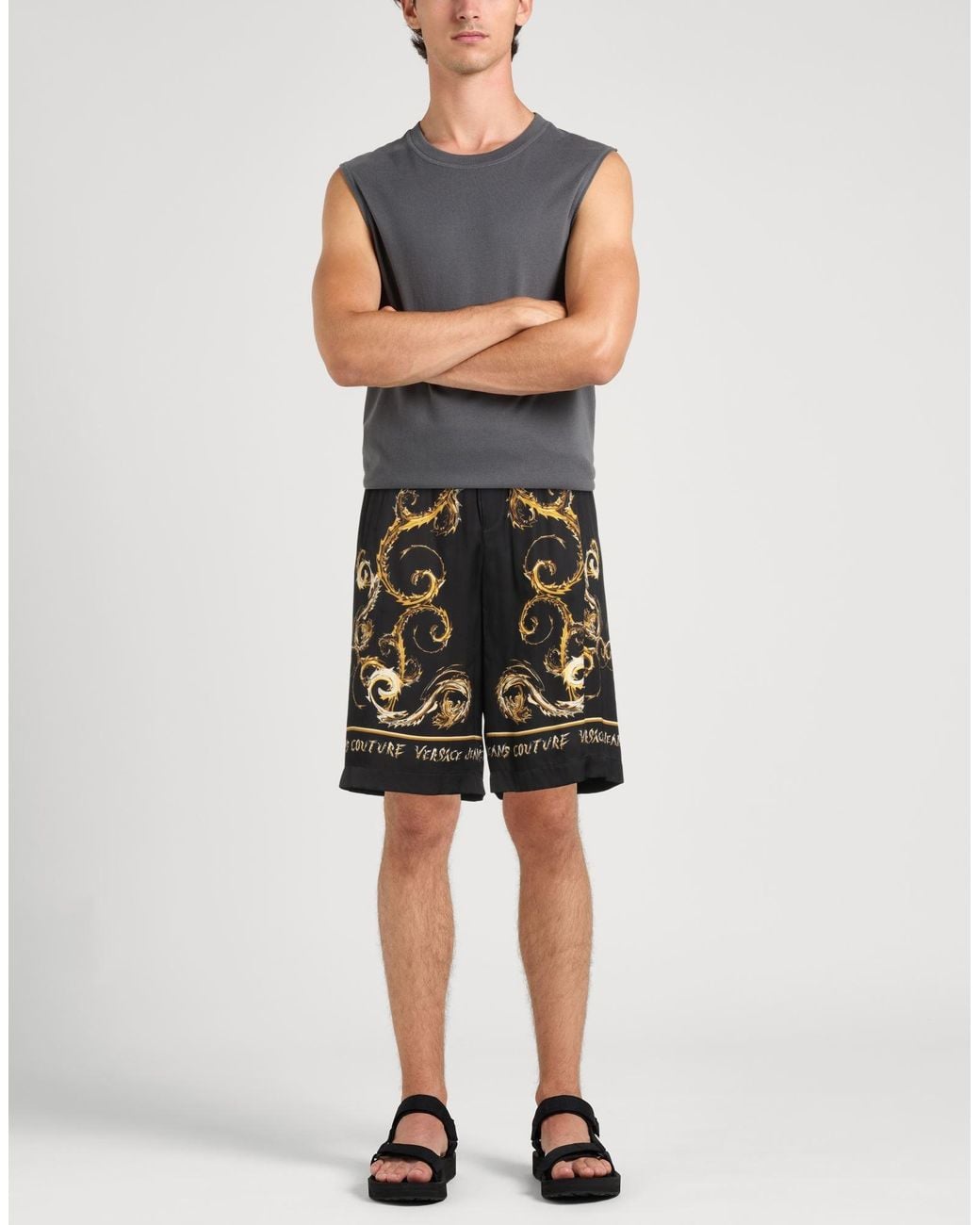 Versace Jeans Couture Black Shorts & Bermuda Shorts for men