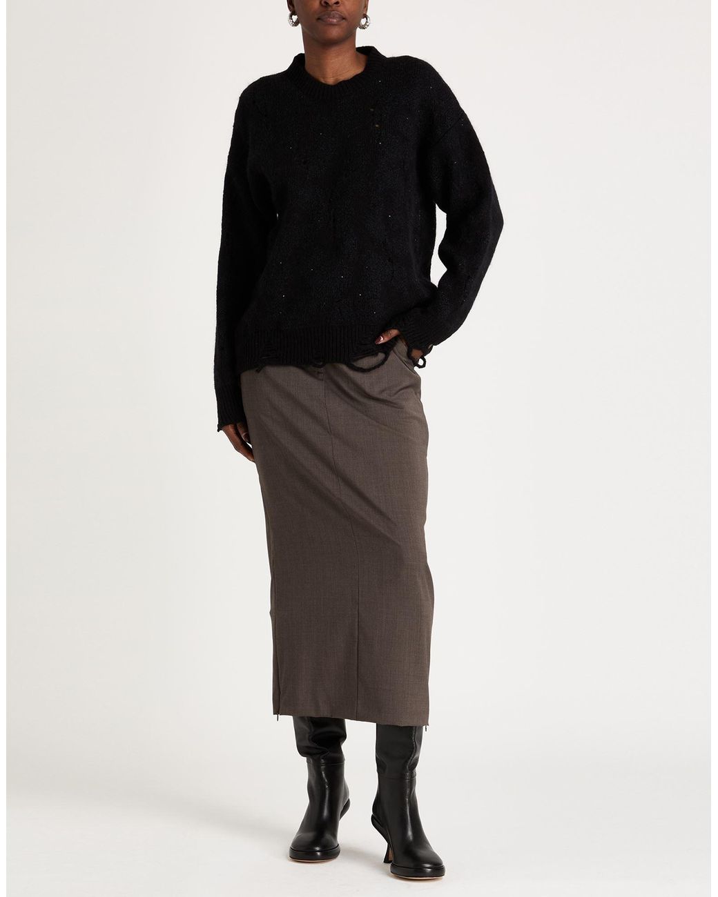 Pullover Laneus en coloris Black
