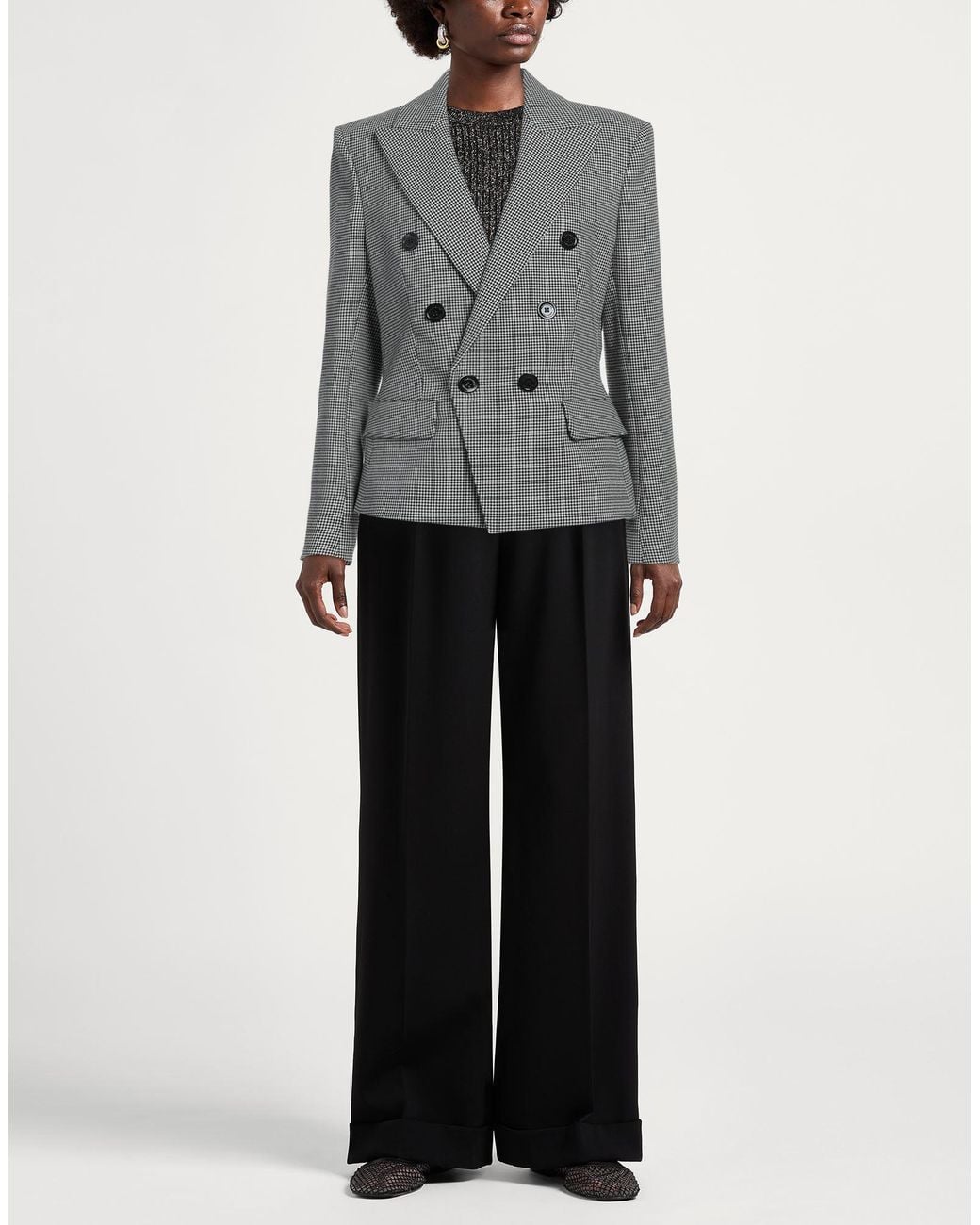 Alexandre Vauthier Gray Blazer Viscose, Wool