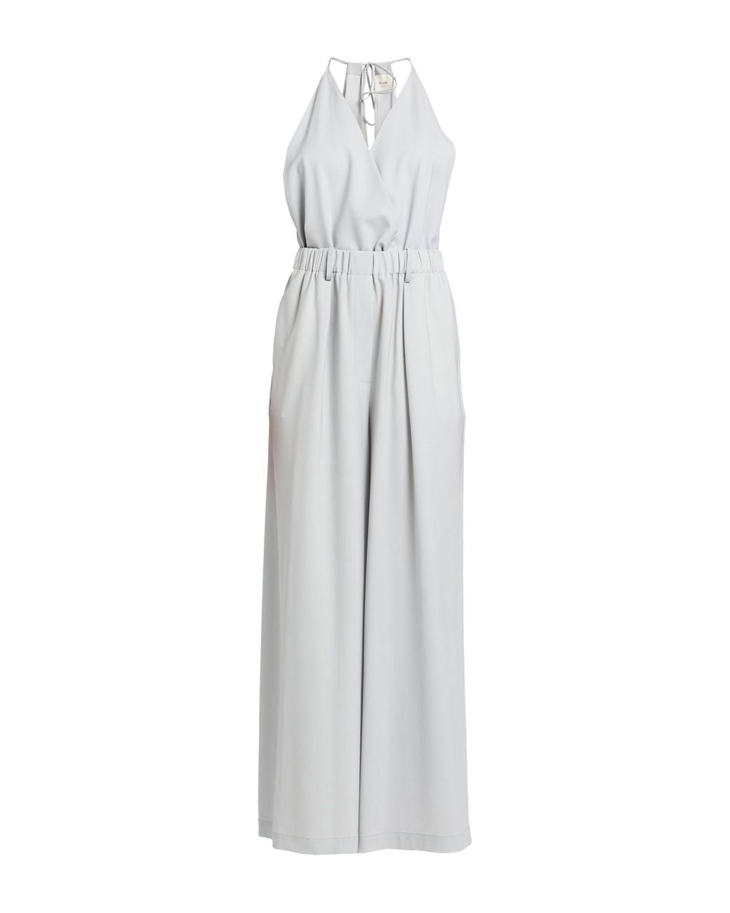 Alysi White Jumpsuit Virgin Wool, Elastane