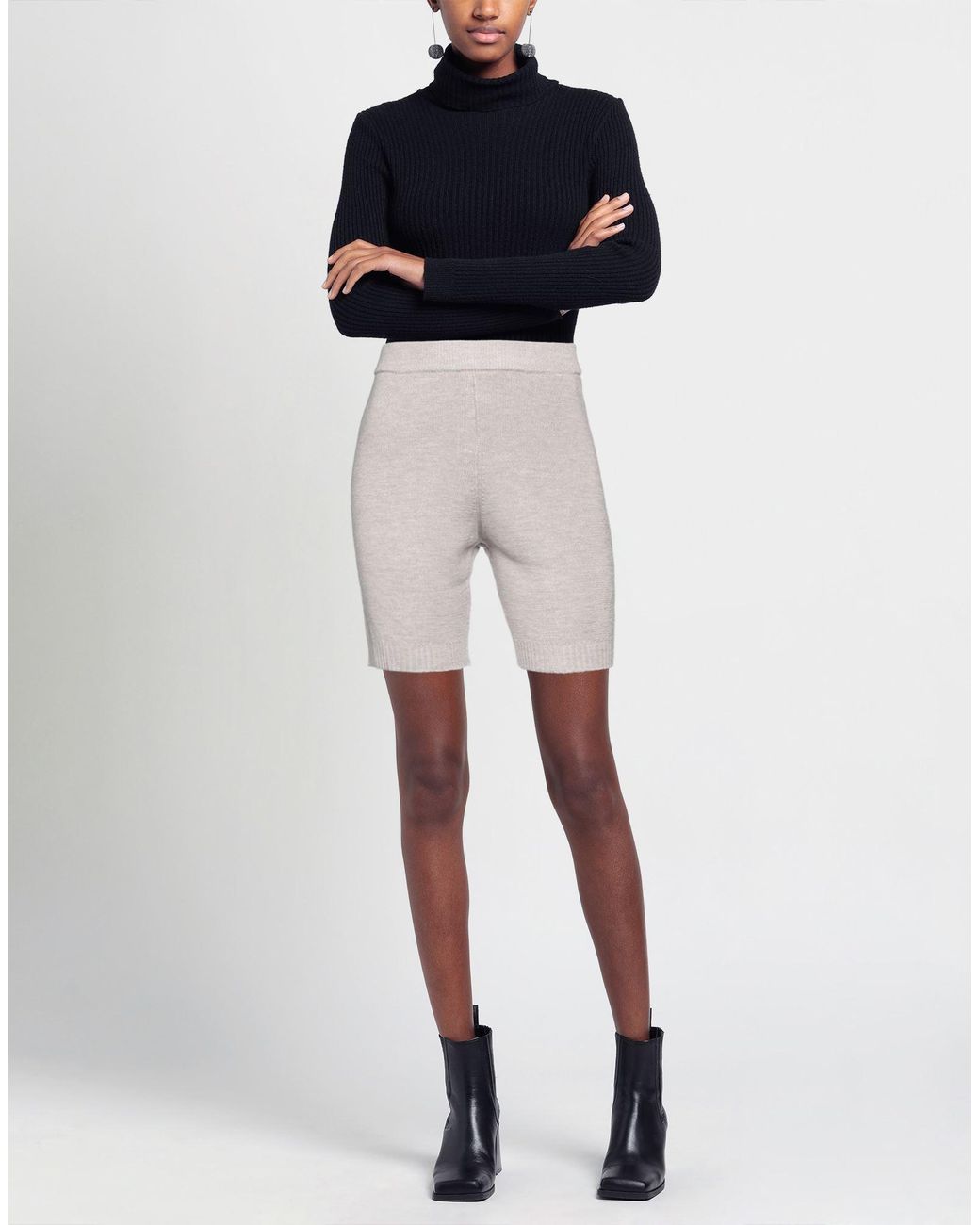 Magda Butrym Gray Shorts & Bermuda Shorts