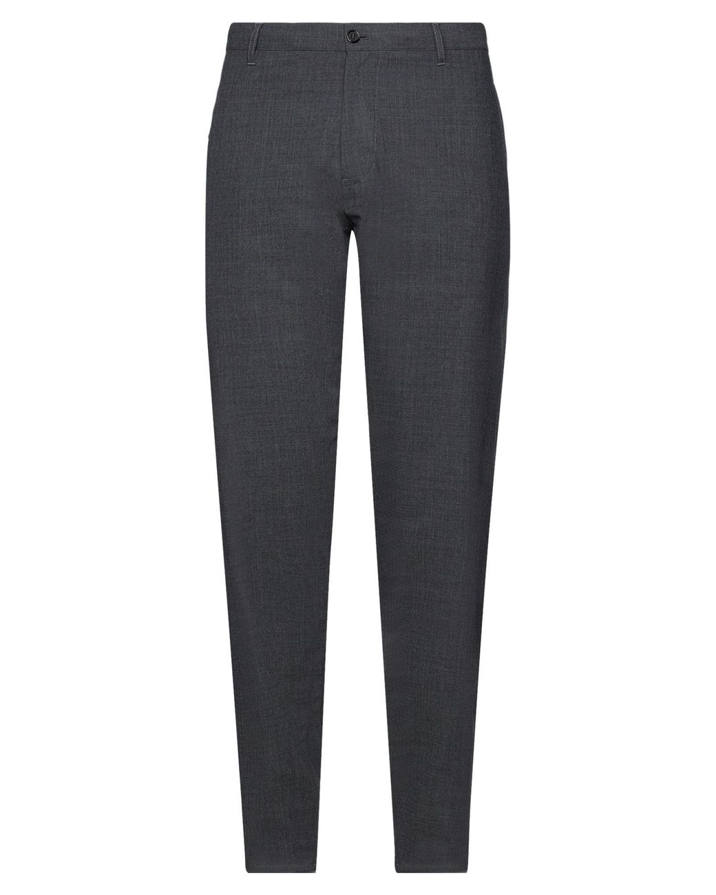 Aspesi Gray Charcoal Pants Polyester, Wool, Elastane for men