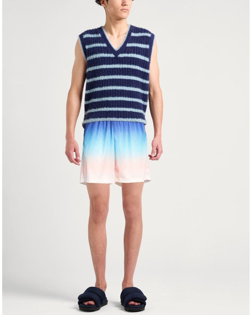 Casablanca Blue Shorts & Bermuda Shorts Polyester for men