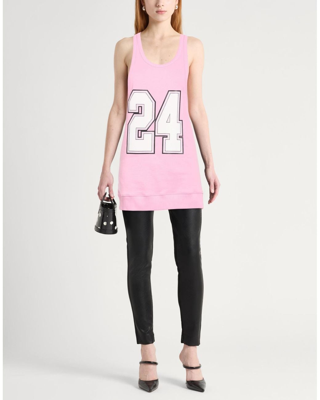 MSGM Pink Tank Top Cotton