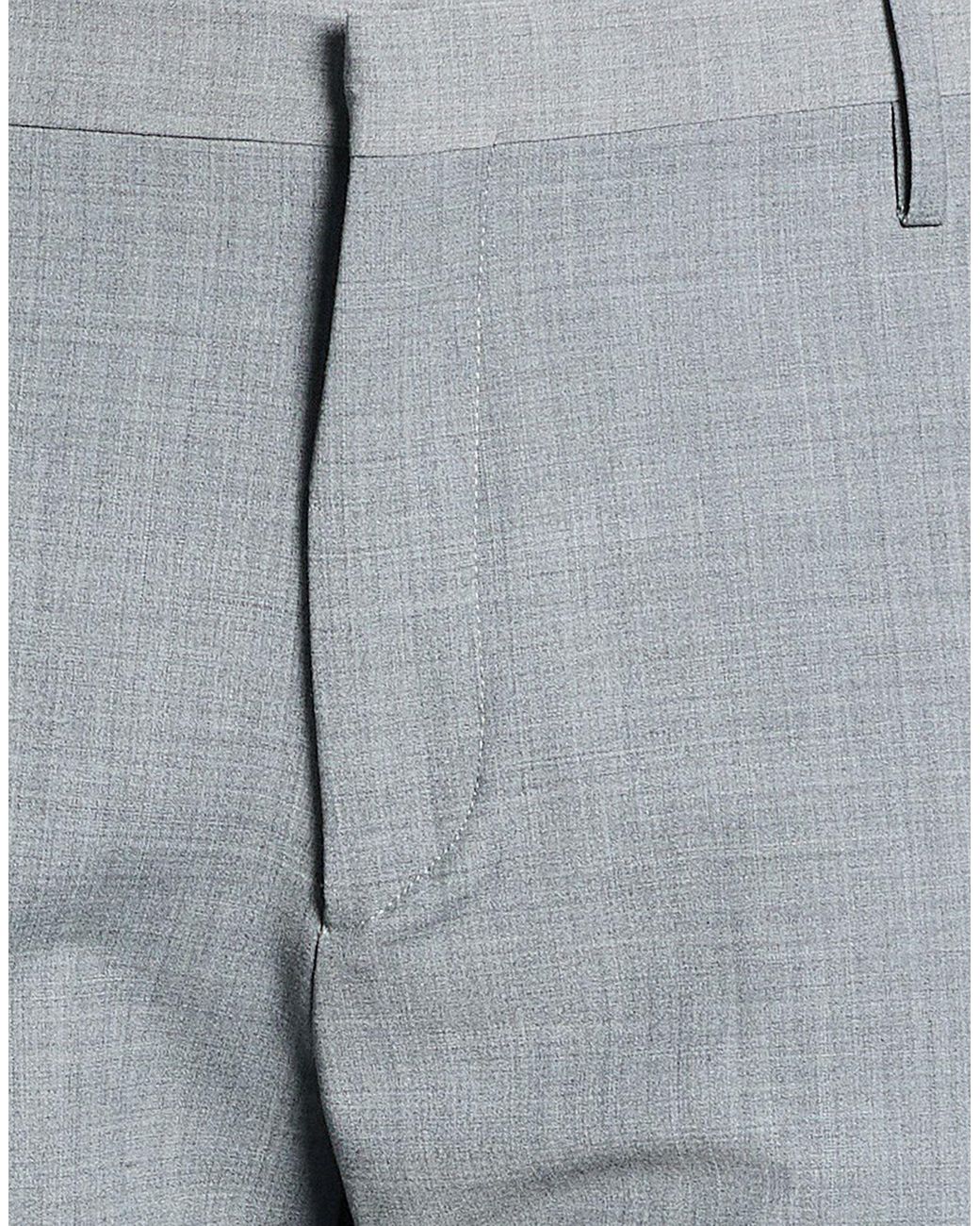 Entre Amis Gray Pants Wool, Polyester, Elastane for men
