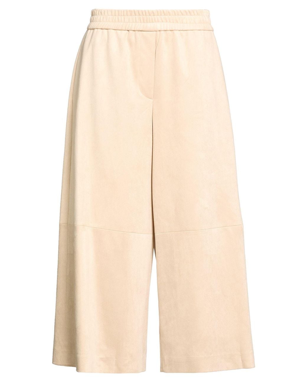 MEIMEIJ Natural Pants Polyester, Elastane, Acetate